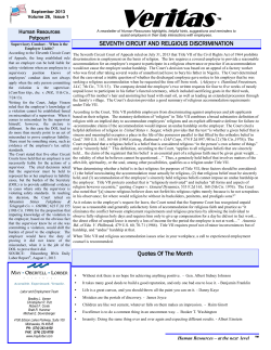 2013 &ndash; 3rd Qtr - May Oberfell Lorber