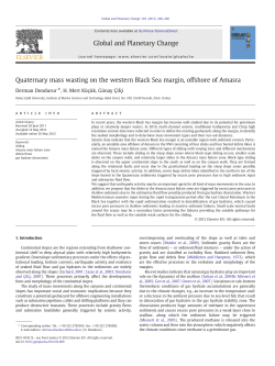 Quaternary mass wasting on the western Black Sea margin