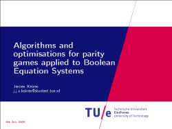 Algorithms and optimisations for parity games
