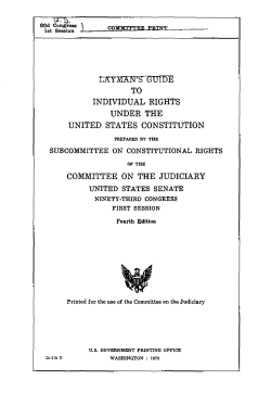 Laymens Guide to Individual Rights Under the United States