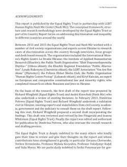 Acknowledgments - Equal Rights Trust