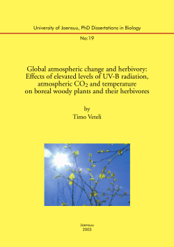Global atmospheric change and herbivory: Effects of elevated levels