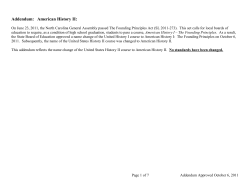 American History II - North Carolina Public Schools