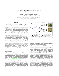 Kernel Non-Rigid Structure from Motion - cbcsl