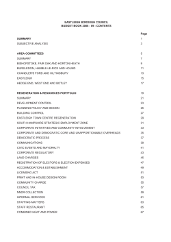 Page SUMMARY 1 SUBJECTIVE ANALYSIS 3 AREA COMMITTEES