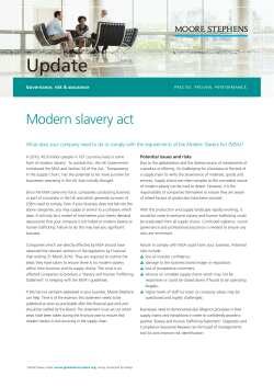 Modern slavery act