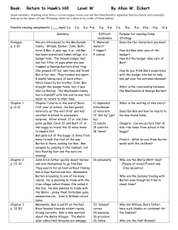 Return to Hawk`s Hill - Nebo School District