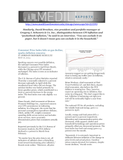 Consumer Price Index falls on gas decline, sparks deflation concerns