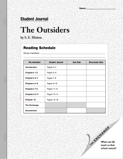 The Outsiders - CCSS7thGradeEnglishMaterials