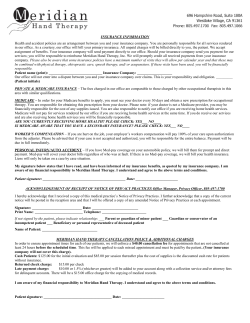 Insurance Information / HIPAA / Cancellation Policy