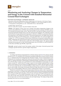 Monitoring and Analysing Changes in Temperature and Energy in
