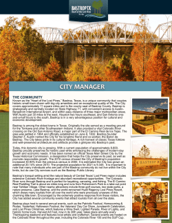 Bastrop City Manager - Strategic Government Resources