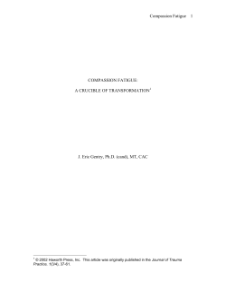 A Crucible of Transformation