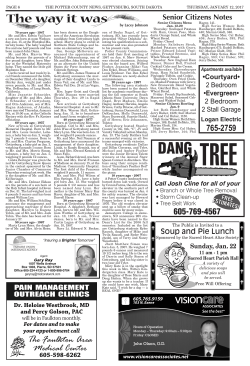 DANG TREE - Potter County News