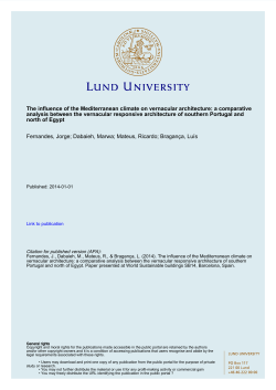 The influence of the Mediterranean climate on