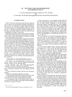 49. Tectonic and Paleogeographic Synthesis of Leg 27