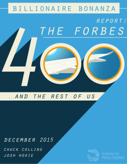 Billionaire Bonanza: The Forbes 400&hellip;