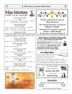 05-24-15 - St. Mark`s Roman Catholic Church