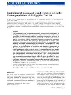 Environmental margin and island evolution in Middle Eastern