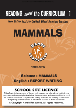 RAC1 Mammals RA 7-14 yrs Waimea