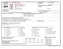 SF 254 - Gipe Associates, Inc