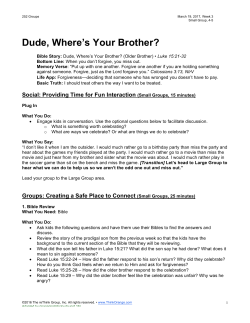 Dude, Where`s Your Brother?