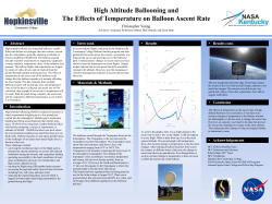 High Altitude Ballooning and The Effect of Temperature on Balloon