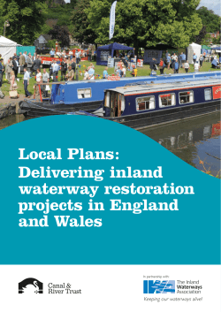 Local Plans: Delivering inland waterway restoration projects in