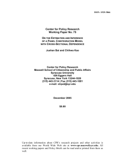On the estimation and inference of panel data