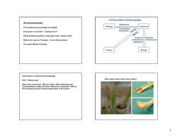 Lecture 6: Chemistry I: Properties of water