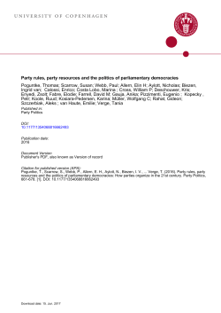 How parties organize in the 21st