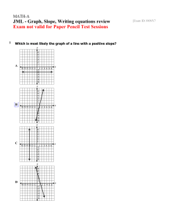 Graph, Slope, Writing equations review