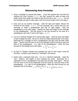 Discovering Area Formulas