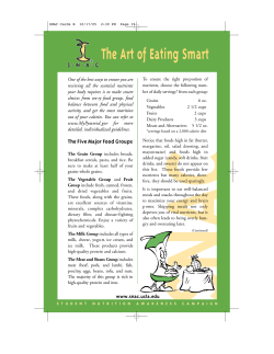 The Art of Eating Smart - Dining Services