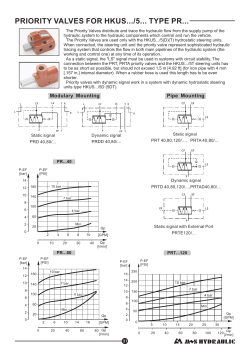 PRIORITY VALVES FOR HKUS.../5... TYPE PR