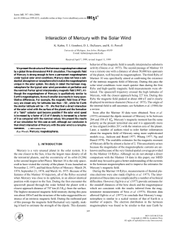 Interaction of Mercury with the Solar Wind