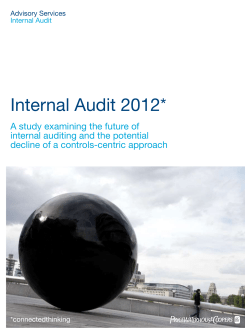 Internal Audit 2012