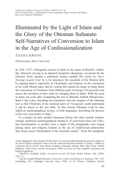 Self-Narratives of Conversion to Islam in the Age of C