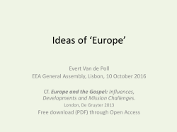 The idea of Europe - European Evangelical Alliance