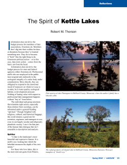The Spirit of Kettle Lakes - Robert Thorson