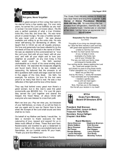 RTCA Ocala Farm Ministry Board Of Directors 2010