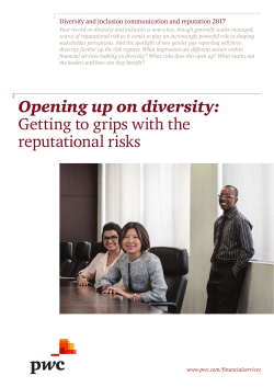 Opening up on diversity: Getting to grips with the reputational risks
