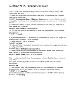 ACRONYM IX Round 3 Bonuses