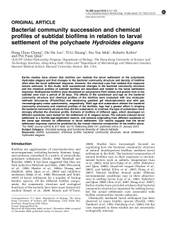 Bacterial community succession and chemical profiles of