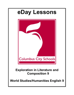 Humanities-English 9 - Columbus City Schools