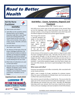 Road to Better Health &ndash; July 15, 2015