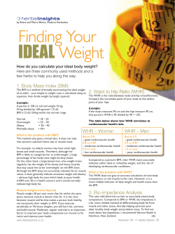 Finding Your IDEAL Weight - Healthy Options magazine