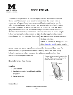 cone enema - Michigan Medicine