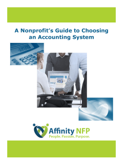 A Nonprofit`s Guide to Choosing an Accounting System