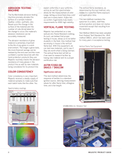 abrasion testing machine color consistency vertical flame testing